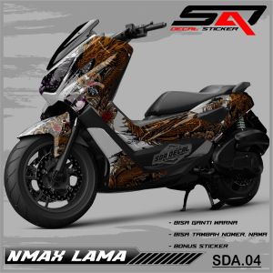 Decal Sticker Custoom Full Body NMAX Lama 2016-2019 Decal Variasi Motor NMAX Lama SDA.04