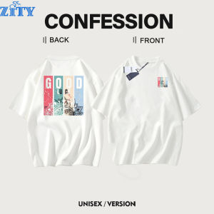 【FLASH SALE】ZITY มาใหม่🔥เสื้อยืดแขนสั้น ผ้าฝ้ายแท้ใส่สบาย ไม่ต้องรีด สไตล์เกาหลี Printed T-Shirt PODZF017