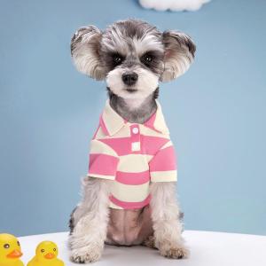 PETWELL Pet Dog Polo Shirt Summer Clothes for Small Large Dogs Cats T shirt Chihuahua Pug Shirts