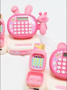 Cashier Machine Toys Supermarket Checkout Toy With Sound Light Kids Shopping Cashier Role Play Game
