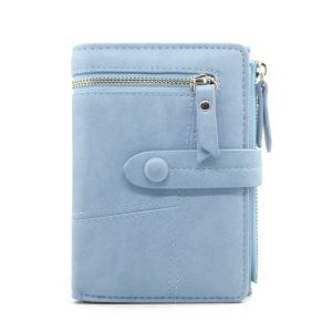 Ví da nữ mini dáng gập trơn màu cao cấp BAG U VIG155