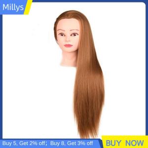 Millys Chuyên Nghiệp Manequin Đầu Con Người Tóc Cắt Tóc Thực Hành Kiểu Tóc Thợ Làm Tóc Búp Bê