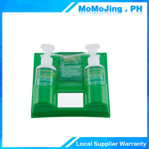Emergency Eyewash Station Wall Mounted Eye Wash Kit Double Empty Eyewash Plastic Double-Bottle