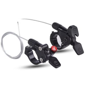VNEUB1 With Cable Fork Remote Lockout Lever Shock Absorber Line Controller Bicycle Front Fork Wire Outdoor Sports Replacement Suspension Forks Lockout Mountain Bike