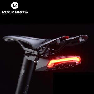 ROCKBROS Xe Đạp Đuôi 2000mAh Không Dây Thông Minh ĐIỀU Khiển Từ Xa MTB Xe Đạp Đường Bộ Phía Sau Đèn Xe Đạp Chống Thấm Nước Biến Ánh Sáng