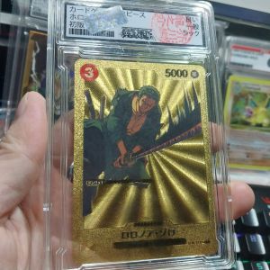 Thẻ Nhật hợp kim Nhôm vàng One Piece Championship Zoro BGS10 1459 NF7 2