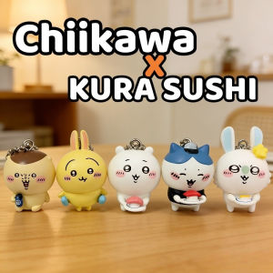 Chiikawa Keychain Chiikawa X KURA SUSHI Collaboration Keychain Cute Bag Pendant Limited Edition