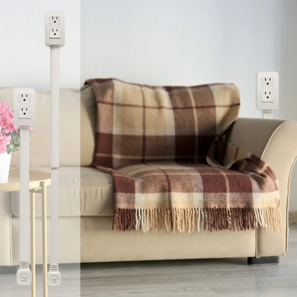 Rotating Electrical Outlet Expander - 360° Plug Socket For Sofa, Nightstand, Desk