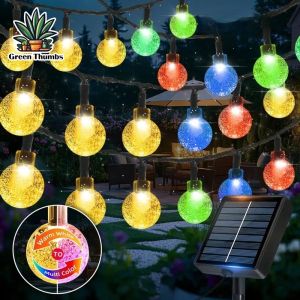 Solar Bulb String Lights Bubble Crystal Ball Garden Outdoor Fairy Lights Fast Shipping Light for Home Decor