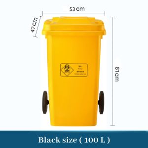 Wheeled garbage bin with lid garbage bin container 100L/120L