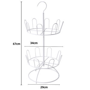 [Free Shipping] Multi-Layer Doorway Balcony Simple Storage Shoe Rack Floor-Standing Rotating Slipper Drying Rack Multifunctional
