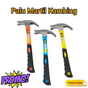 Palu Kambing Hammer 12 oz Martil Cungkir Paku Gagang Fiber Palu Kambing  Gerigi Claw Hammer 12oz Kualitas Bagus Harga Termurah