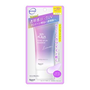 ROHTO Skin Aqua Tone Up UV Essence 80g 保湿防晒乳霜露 80g (Lavender/Rose/Mint/Latte/Blue/Gel/Essence/Withe)