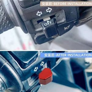 UNMEGONI 1set 8 Colors Motorcycle Switch Button Universal Aluminum alloy Modification Accessories High Quality Turn Signal High Low Beam Start Button For Motorcycle Modification Accessories