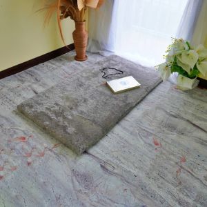 (ANTI SLIP) Sajadah bulu rasfur polos ukuran 115 cm x 65 cm cm isi busa sajadah rasfur aesthetic LP