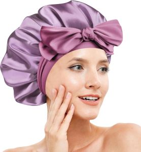 Mũ lụa dành cho nữ mũ ngủ hai lớp có thể điều chỉnh.