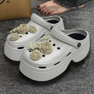 [Free Shipping] Thick-soled Eva summer non-slip womens outdoor retro high-end anti-odor height-increasing clogs