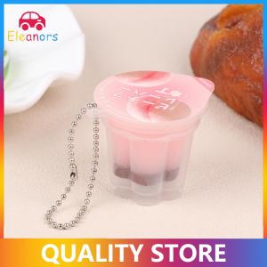 [Eleanor] Mới lạ bánh pudding Mặt dây chuyền thực phẩm chơi giảm áp Keychain hương thơm Antistress Fidget căng thẳng giảm Ba lô trang trí nội thất trẻ em Đồ chơi