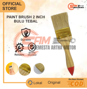 Kuas Cat Paint Brush 2 Inch Koas Serba Guna Multi Funsi Pembersih Bulu Putih