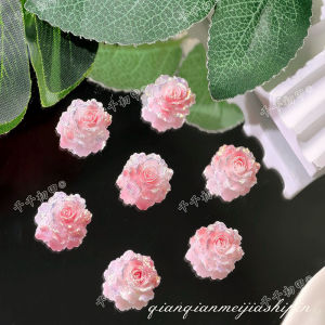 DIY Hoa hồng nhiều màu sắc (14.8 * 14.5mm)không lỗ làm từ acrylic tự làm bằng hạt cườm phụ kiện trang sức bán sỉ