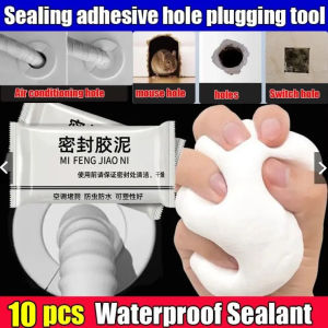 20PCS Waterproof Sealant Wall Hole Sealing Mud Glue Sewer Sealing Clay Household Tool Air-conditioning Mending Plasticine Glue Cement