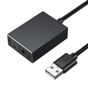 USB to Optical Spdif and 3.5mm Auditory Converter for Connecting TV PC to Sound System