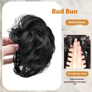 DAIMEISHU คลิปผมมวยที่สง่างามสำหรับผู้หญิงใยสังเคราะห์คุณภาพสูงอุปกรณ์เสริม Updo มีสไตล์