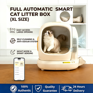 SG(Ready Stock)75L fully automatic smart cat litter box app control enclosed deodorizer ultra-sensitive gravity sensor