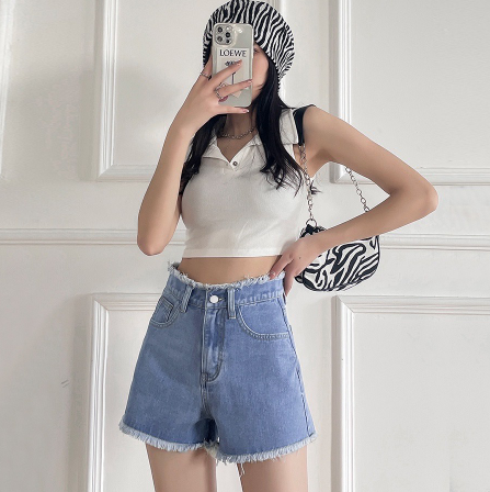 Korean Loose Crop Tops And High Waisted Jeans Korean Fashion Women