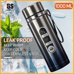 1000ml Stainless Steel Vacuum Flask: A Portable Water Bottle for Hot & Cold Beverages