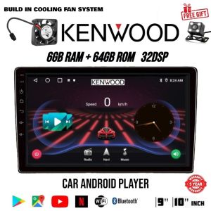 [12GB RAM+ 256GB ROM] QLED Kenwood Car Android Player 9"10 inch Quad Core Car Multimedia MP5 Player Free Reverse Camera