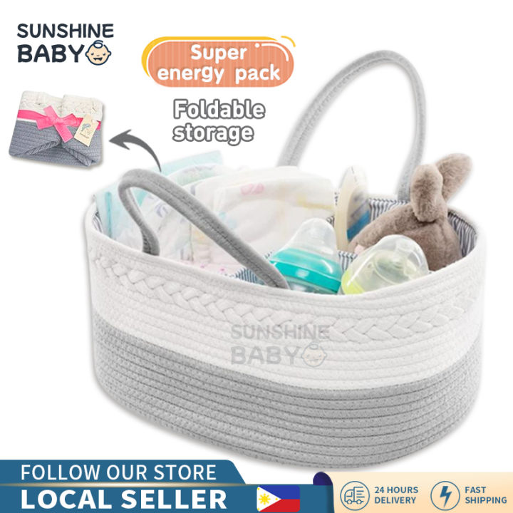 Woven diaper shop bag