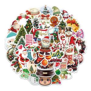 54 PCS Christmas Thosee Stickers Waterproof Xmas Holiday Party Stickers Kids and Youth Decals for ScrapbookXmas Party Favorite