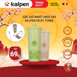 Cốc giữ nhiệt Inox 304 Kalpen E8-E9 750ml hàng chính hãng
