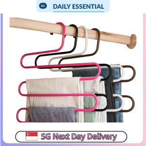 【DAILY ESSENTIAL】 S-Shaped 5-Tier Pants Hangers | Colour Options