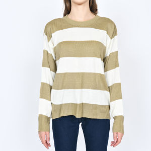 Sweater Rajut Eira Over Size Motip Blaster - Lengan Panjang Blouse Atasan Wanita Kekinian