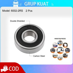 Kualitas Tinggi - 10 Pcs Bearing 6000 Rs Isi No.02/Bantalan Roda 6000 2rs Berkualitas Tinggi