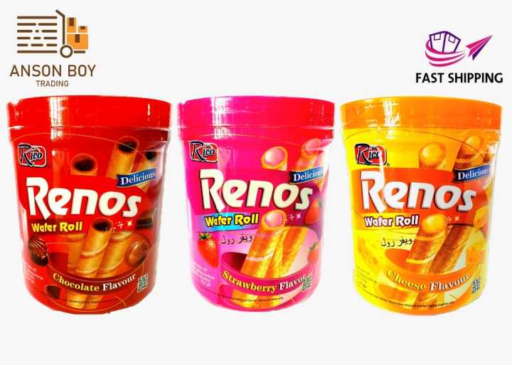[READY STOCK] WAFER ROLL RICO RENOS 400gram/RENOS WAFER ROLL 400gram ...