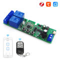 2 Channel 7-32V Tuya Smart APP Zigbee Smart Relay Switch Module AC/DC 7-32V USB 5V RF/APP Wireless Remote Control self-locking interlock wireless remote control motor garage door electric curtain scene linkage Smart Home Work With Alexa Google home. 