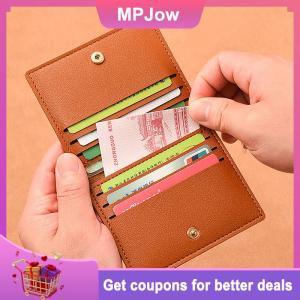 【MPJow】 1Pc Card Bag Slim And Compact Bank ID Card Case Drivers License Wallet Simple And Anti Demagnetization Card Holder
