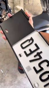 New Motorcycle License Plate Backplate Bracket License Plate Frame For New LTO Plates