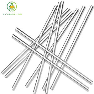 10pcs Glass Stirring Rod Round Science Stick with Both Ends 20/30cm Length for Stir Hot Cold Beverages Cocktails Drinks