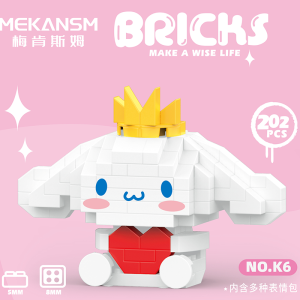 ZHBO Mainan Anak Perempuan Bricks Lego Mini Sanrio kuromi DIY 3DPuzzle Nano Block Mainan Balok Mainan Anak DIY Mainan Edukasi Yang Lucu 6/7/9/11 tahun