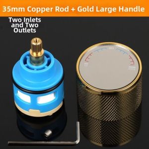 RGFV 35mm Size Faucet Valve Core Watersaving 2 Way Faucet Cartridge Home Use Hot/Cold Water Mixed Shower Switch Kitchen Taps