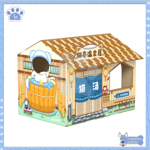 บ้านเเมว บ้านสัตว์เลี้ยง บ้านแมวกระดาษ ส่งกระดานตีนแมว บ้านลับเล็บแมว เตียงแมว/แบบบ้านแมว ของใช้แมว น่ารัก ติดตั้งง่าย