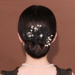 sunmi อุปกรณ์ทำผมสไตล์ดอกดาวสำหรับคนขี้เกียจ เกลียวผมสีดำมันเนียน