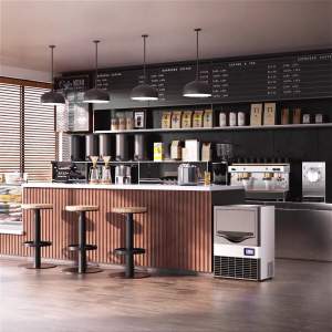Ice making hine commercial milk tea shop bar KTV integrated fully automatic embedded ice making hine