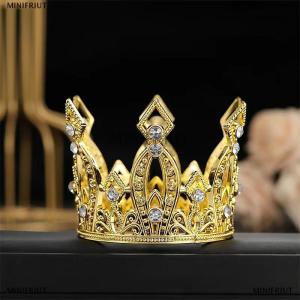 [COD] MINIFRIUT Bridal Wedding Tiaras Little Crown Brithday Cake Baking Decorative Head Jewelry Childrens Small Diadem Hair Accessories