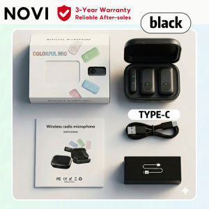 [24H Ship] Novi K16 Wireless Lavalier Microphone Colorful Clip-on Lapel Mic with Reverb AI Noise Reduction Studio Sound for Vlog Live Stream Mic