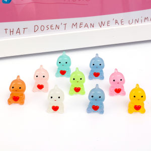 Luminous Ornaments Hug Heart Small Dinosaur Jewelry DIY Resin Accessories Night Glowing Home Decoration